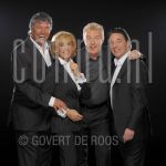 09-02-2004 Andre van Duin, Joke Bruijs, Ron Brandsteder and Jan Rietman at studio in Amsterdam, on behalf of Andre van Duin Jubileumshow. By order of Stage-entertainment.

[keywords]Posed, Half Length, Eyecontact, Smiling[/keywords]